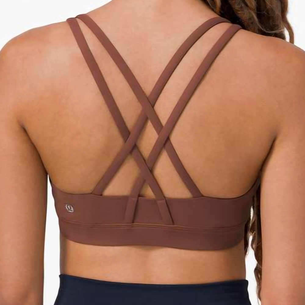 Lululemon Athletica Brown Strappy Sports Bra